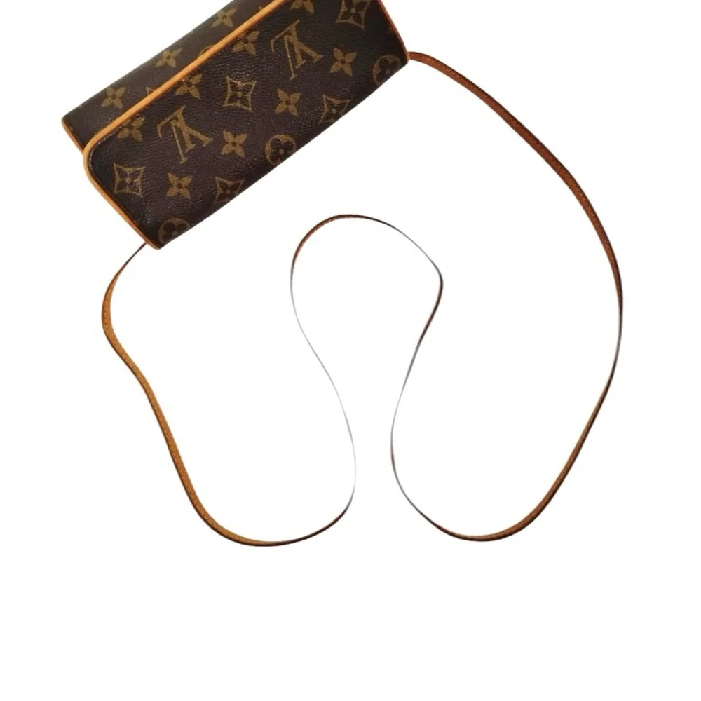 LOUIS VUITTON LV Shoulder Bag Pochette Twin PM Brown Monogram - Picture 4 of 9